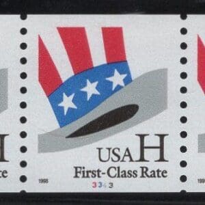 Scott# 3264 "H RATE" W/A PNC5, PLATE# 3343, NICELY CENTERED