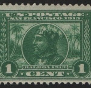 Scott# 397 "BALBOA" PANAMA PACIFIC MNH, NICELY CENTERED