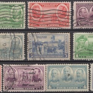 Scott# 785-794 "ARMY & NAVY "USED SET (10) WITH DIFFERENT CANCELS