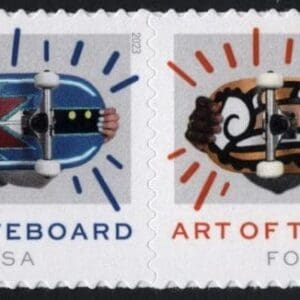 Scott# 5763-66 "ART of the SKATEBOARD" MNH HORIZONTAL STRIP (4)