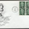 Scott# 1278a "THOMAS JEFFERSON" BKLT PANE VARIETY (6) FIRST DAY COVER