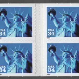 Scott# 3485cd (BK283) "STATUE OF LIBERTY" MNH BOOKLET (20) NICELY CENTERED