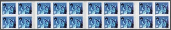 Scott# 3485cd (BK283) "STATUE OF LIBERTY" MNH BOOKLET (20) NICELY CENTERED