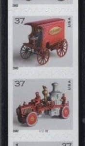 Scott# 3638-41 "ANTIQUE TOYS" MNH PNC STRIP (8) PLATE # B12222