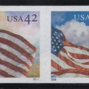 Scott# 4232-35 "FLAGS" MNH DIE CUT 9.5 PNC8 PLATE# P1111