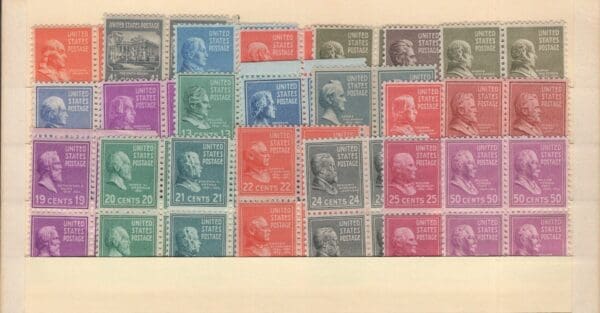 Scott# 803-831 "PRESIDENTIAL SERIES" BLOCKS (4) MNH, NICELY CENTERED