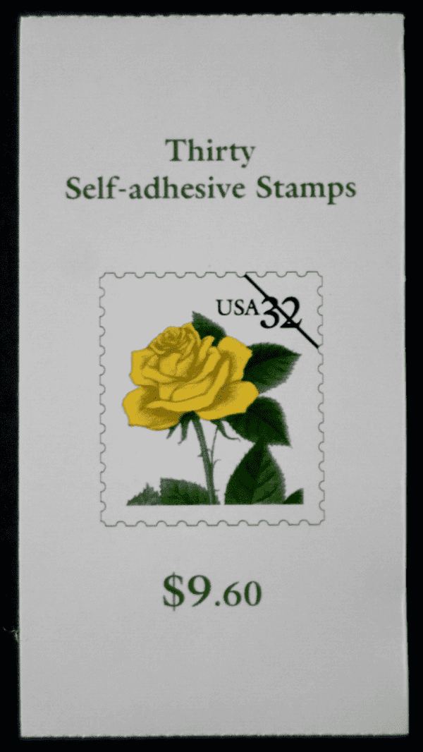 Scott# 3049d (BK242) "YELLOW ROSE" MNH VENDING BOOKLET PANE (30) # S1111 - Image 2