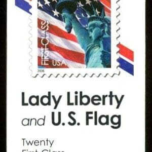 Scott# 3974a,b (BK300) "LADY LIBERTY & FLAG" UNEXPLODED BOOKLET (20) (2x4)+(2x6) P# S1111
