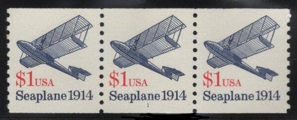 Scott# 2468 "SEAPLANE-TRANSPORTATION SERIES" MNH PNC3, PLATE#1