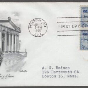 Scott# 1092 "OKLAHOMA STATEHOOD" ARTMASTER FIRST DAY COVER