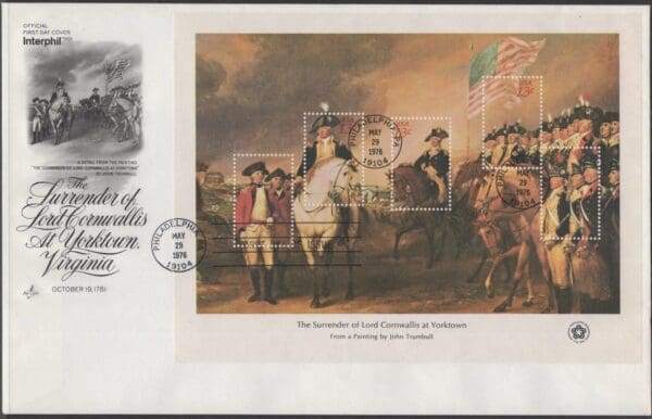 Scott# 1686-89 "BICENTENNIAL" SOUVENIR SHEETS (4) ARTCRAFT COVER SET - Image 2