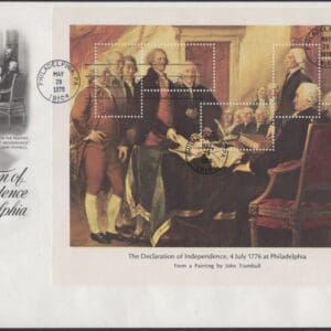 Scott# 1686-89 "BICENTENNIAL" SOUVENIR SHEETS (4) ARTCRAFT COVER SET - Image 3