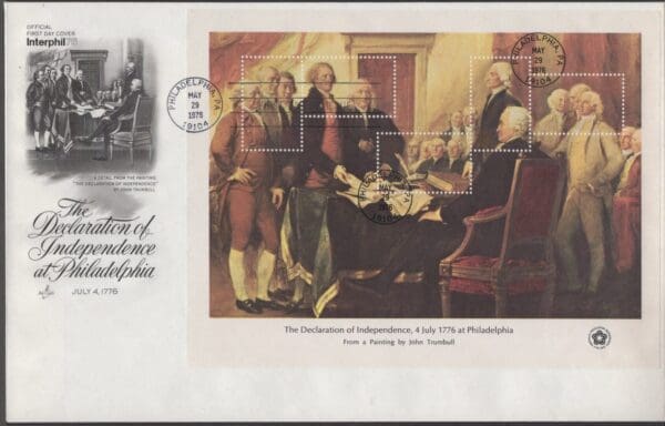 Scott# 1686-89 "BICENTENNIAL" SOUVENIR SHEETS (4) ARTCRAFT COVER SET - Image 3