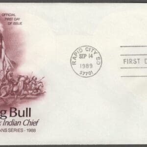 Scott# 2183 "SITTING BULL - INDIAN LEADER" ARTCRAFT FIRST DAY COVER