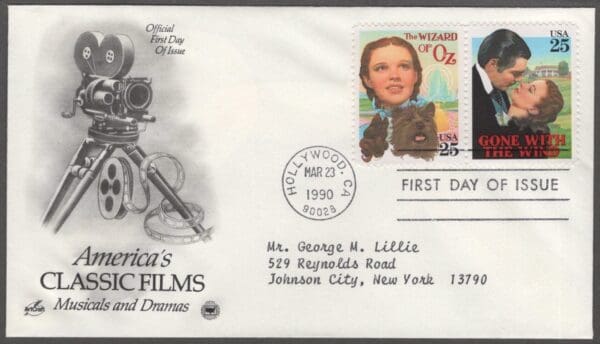 Scott# 2445-48 "CLASSIC FILM STARS" (2) ARTCRAFT FIRST DAY COVERS