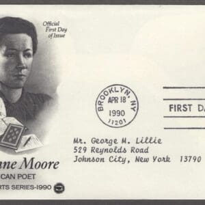 Scott# 2449 "MARIANNE MOORE - POET" POSTAL COMMEMORATIVE SOCIETY FDC