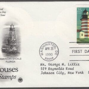 Alternative view of Scott# 2470-74 "LIGHTHOUSES" (3) ARTCRAFT FIRST DAY COVERS