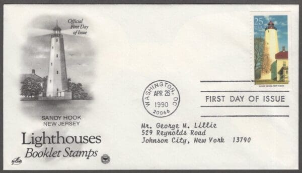 Scott# 2470-74 "LIGHTHOUSES" (3) ARTCRAFT FIRST DAY COVERS - Image 3