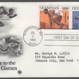 Scott# 2496-2500 "OLYMPIANS" (3) ARTCRAFT FIRST DAY COVER