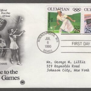 Alternative view of Scott# 2496-2500 "OLYMPIANS" (3) ARTCRAFT FIRST DAY COVER