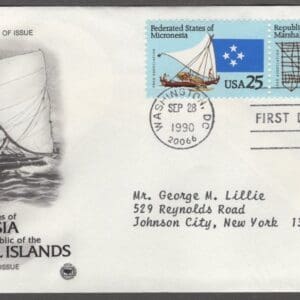 Scott# 2506-07 "MICRONESIA - MARSHALL ISLANDS" ARTCRAFT FIRST DAY COVER