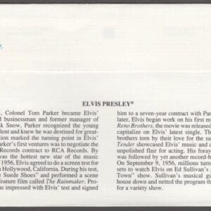 SCOTT# 2721 "ELVIS" FLEETWOOD COVER WITH BACK STORIES+CEREMONIAL CANCEL - Image 2
