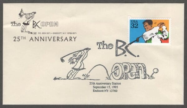 Scott# 2965 "GOLF" 25th ANNIVERSARY of the B.K. OPEN with CEREMONIAL CANCEL