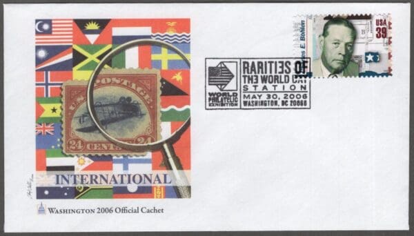 Scott# 4076e "DISTINGUISHED AMERICAN DIPLOMATS" ON COVER-WORLD STAMP EXPO 2006