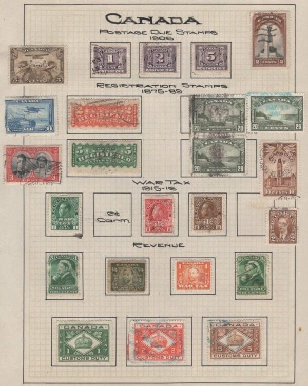 "CANADA COLLECTION" 1859-1916 WITH DECENT COVERAGE and some BACK of the BOOK - Image 8