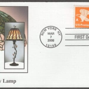 Scott# 3749A "TIFFANY LAMP" 2008 FIRST DAY COVER