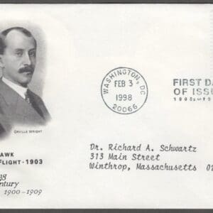 Scott# 3182g CELEBRATE THE CENTURY KITTY HAWK FIRST DAY COVER
