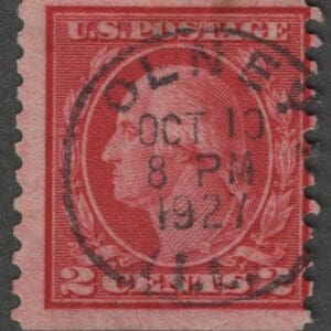 Scott# 455 "WASHINGTON" USED TYPE III, OLNEY, ILL. CDS CANCEL