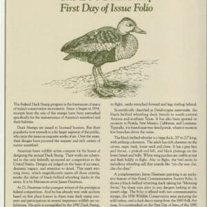 Alternative view of Scott# RW57 "DUCK STAMP" 1990 "WHISTLING DUCKS" P.C.S. STAMP FOLIO PAGES