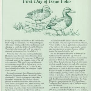 Alternative view of Scott# RW62 DUCK STAMP 1995 "MALLARDS" P.C.S. FOLIO PAGES