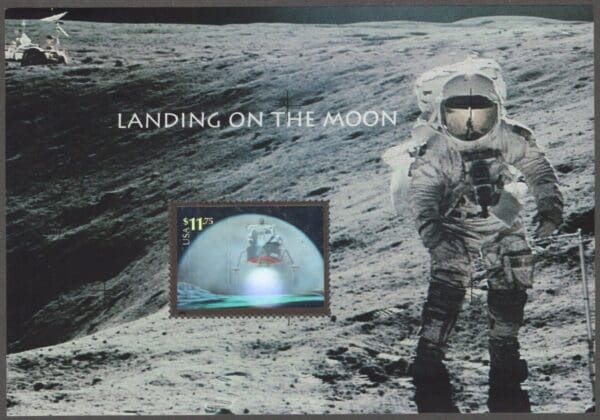 Scott# 3413 "$11.75 "LANDING on the MOON" HOLOGRAM SHEET (1) MINT