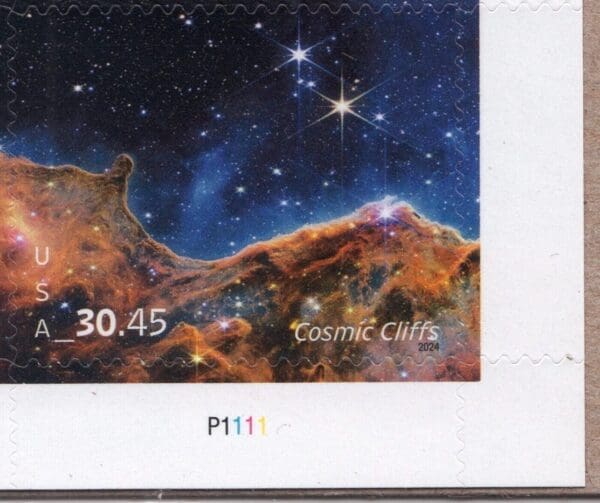 Scott# 5828 "COSMIC CLIFFS" MNH PLATE # SINGLE, NICELY CENTERED