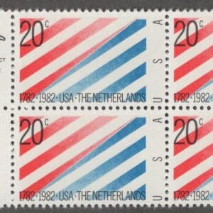 Scott# 2003 "U.S. & NETHERLANDS TREATY" MNH ZIP BLOCK (4) NICELY CENTERED