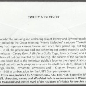 Alternative view of Scott# 3204/1727 "SYLVESTER and TWEETY - LOONEY TUNES" ARTMASTER UNADDRESSED FIRST DAY COVER
