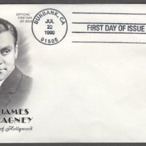 Scott# 3329 "JAMES CAGNEY" ARTCRAFT UNADDRESSED COVER