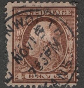 Scott# 377 "WASHINGTON" USED WITH A LEVENWORTH, KANSAS CDS CANCEL