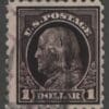 Scott# 478 "FRANKLIN" USED PERF 10, DOUBLE OVAL CANCEL