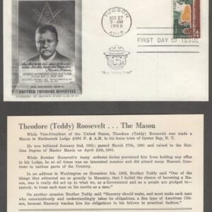 Scott# 1122 "FOREST CONSERVATION" ON MASONIC FIRST DAY COMMEMORATIVE COVER