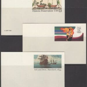 1984 U.S.P.S. POSTAL STATIONARY LOT (5) ITEMS