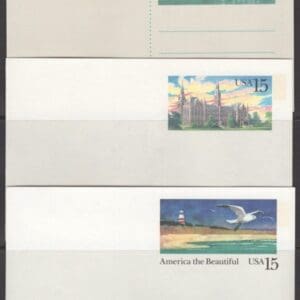 1989-90 U.S.P.S. COMPLETE POSTAL STATIONARY YEAR SETS of (32) ITEMS