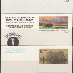 1989-90 U.S.P.S. COMPLETE POSTAL STATIONARY YEAR SETS of (32) ITEMS - Image 3