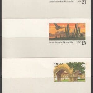1989-90 U.S.P.S. COMPLETE POSTAL STATIONARY YEAR SETS of (32) ITEMS - Image 13