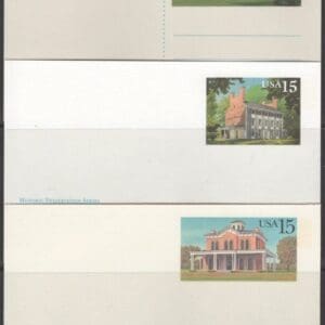 1989-90 U.S.P.S. COMPLETE POSTAL STATIONARY YEAR SETS of (32) ITEMS - Image 5