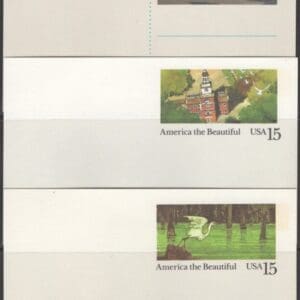 1989-90 U.S.P.S. COMPLETE POSTAL STATIONARY YEAR SETS of (32) ITEMS - Image 6