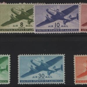 Scott# C25-31 "TRANS-ATLANTIC" COMPLETE MNH SET*CHOICE CENTERING*