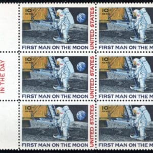 Scott# C76 "MOON LANDING" MNH MAIL EARLY BLOCK(6) NICELY CENTERED